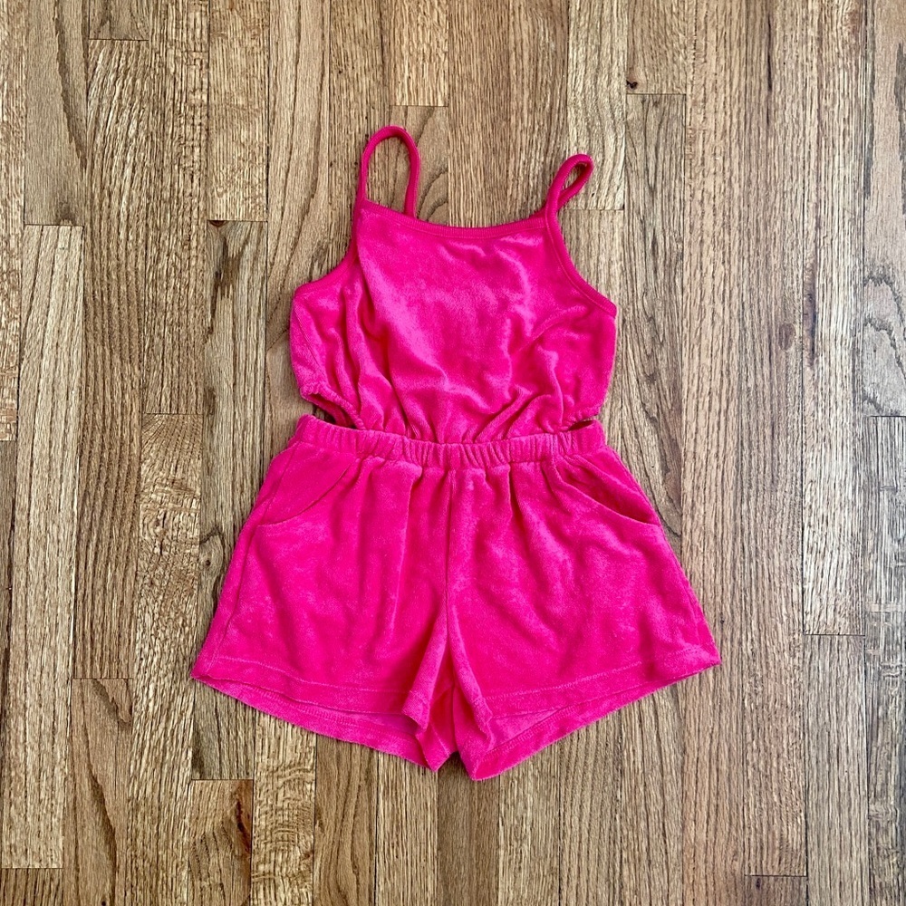 OLD NAVY | NWOT Pink Girls' Terrycloth Cover Up Romper